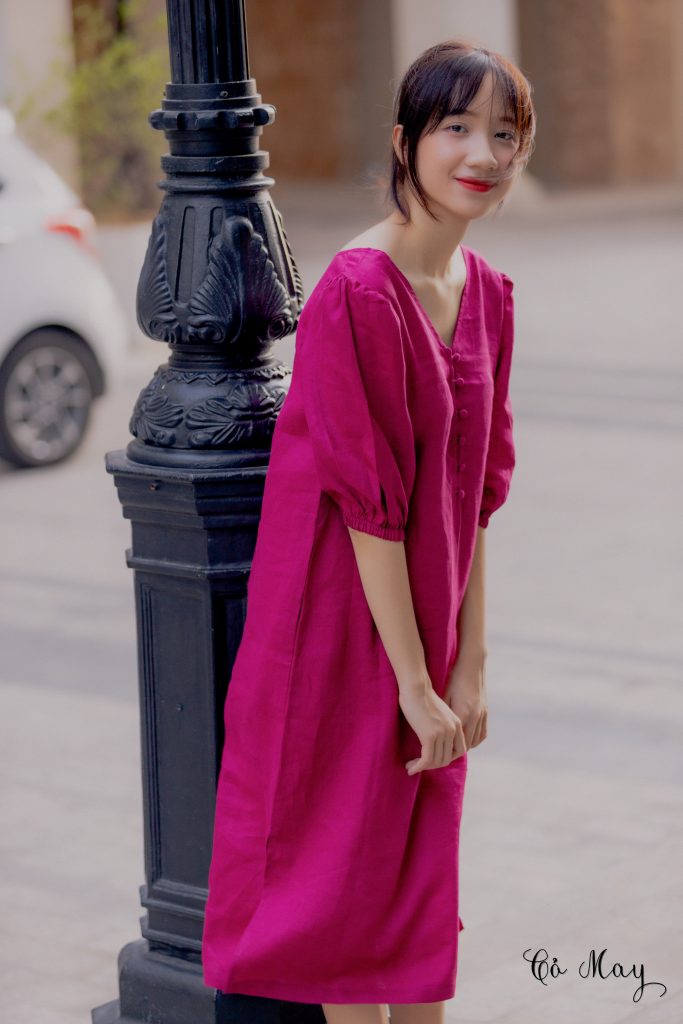 Đầm dài nữ 2 dây dáng xòe đi biển hồng cánh sen - NV283 | Shopee Việt Nam