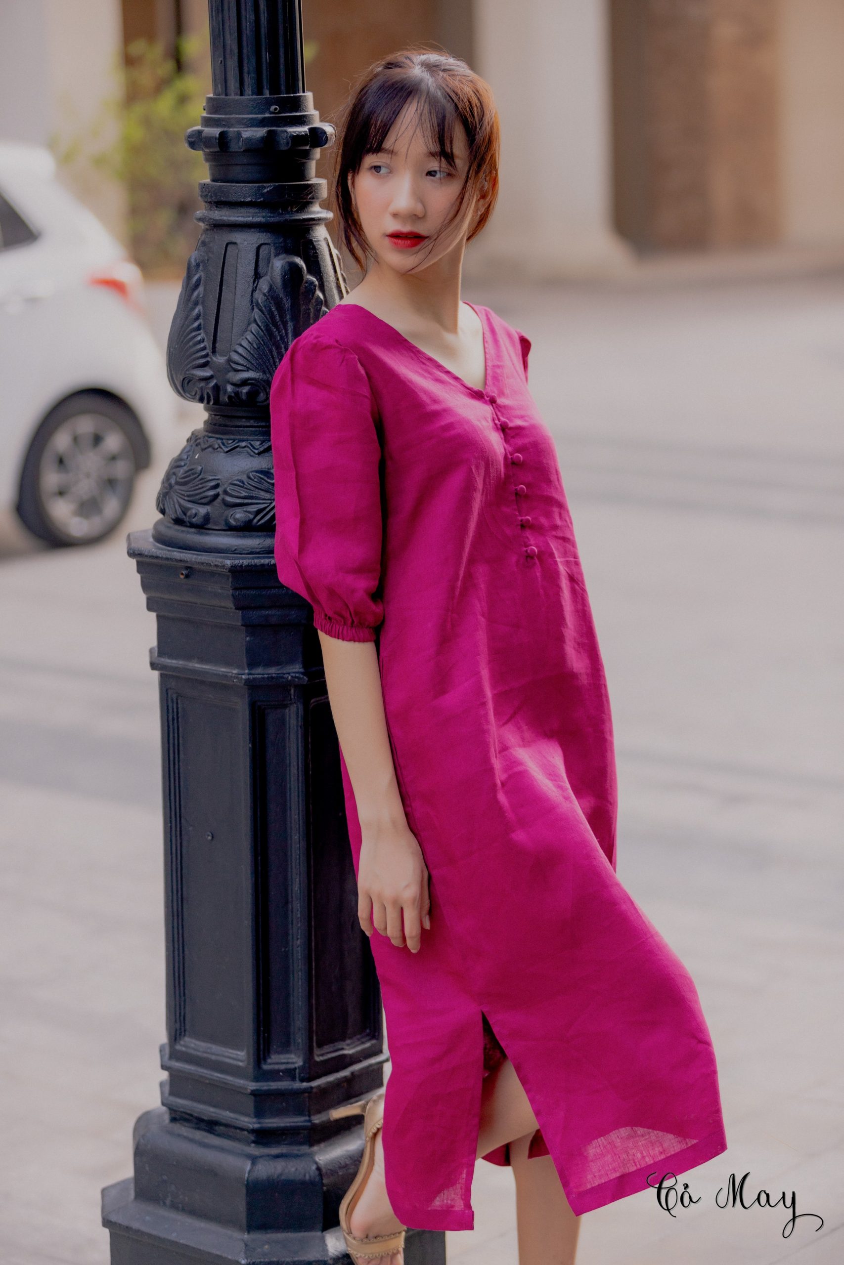 Đầm hồng cánh sen xinh xắn mùa hè | Shopee Việt Nam